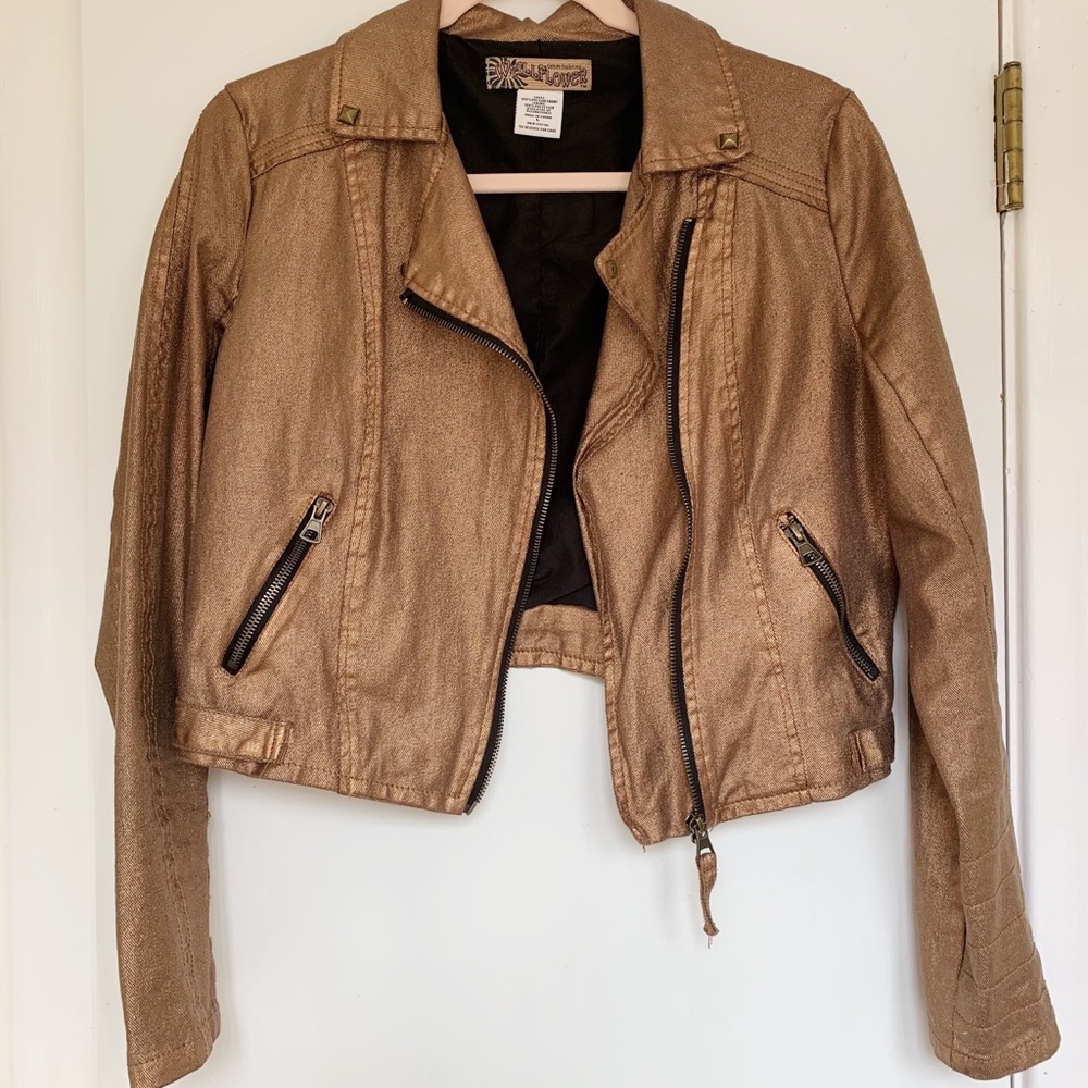 WALLFLOWER (brand) bronze studded jacket